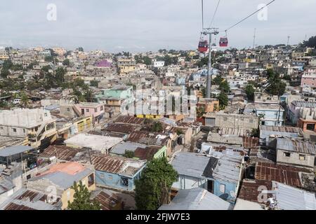 Repubblica Dominicana, Sainto-Domingo, quartiere popolare di Gualey Foto Stock