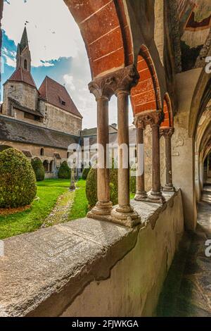 Italia Alto Adige - Bressanone - Cattedrale - il Chiostro Foto Stock