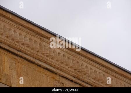 Dettagli sul tetto del Anıtkabir (Mausoleo di Atatürk) edificio principale- Ankara Foto Stock