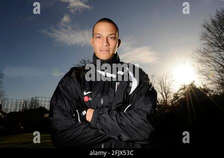 Bobby Zamora del Fulham FC. 12/4/2008. IMMAGINE DAVID ASHDOWN Foto Stock