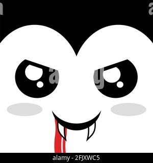 vampiro faccia Illustrazione Vettoriale