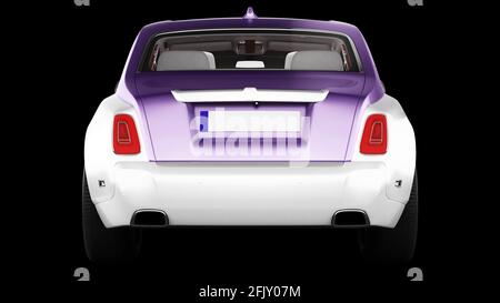 Rolls Royce Phantom con sfondo nero. Foto Stock
