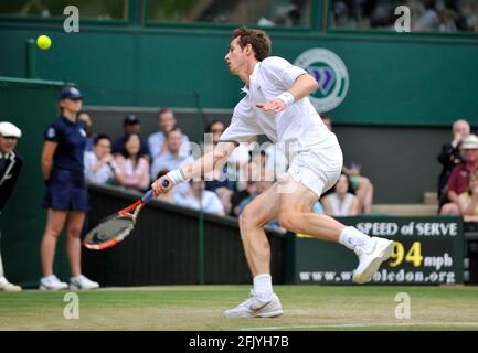 WIMBLEDON 2009 6° GIORNO. 27/6/09. E MURRAY V VIKTOR TROICKI. IMMAGINE DAVID ASHDOWN Foto Stock