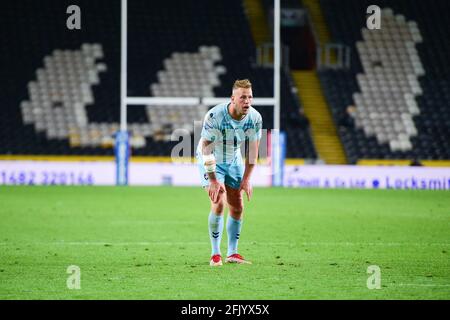 Kingston Upon Hull, Inghilterra - 23 aprile 2021 - Joe Westerman di Wakefield Trinity durante il Rugby League Betfred Super League Round 4 Hull FC vs Wakefield Trinity al KCOM Stadium, Kingston Upon Hull, Regno Unito Foto Stock