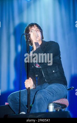 The Strokes al Reading Festival 23 agosto 2002. Reading, Inghilterra, Regno Unito. Foto Stock