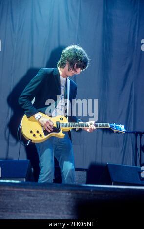 The Strokes al Reading Festival 23 agosto 2002. Reading, Inghilterra, Regno Unito. Foto Stock