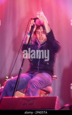 The Strokes al Reading Festival 23 agosto 2002. Reading, Inghilterra, Regno Unito. Foto Stock