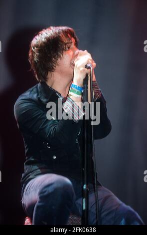 The Strokes al Reading Festival 23 agosto 2002. Reading, Inghilterra, Regno Unito. Foto Stock