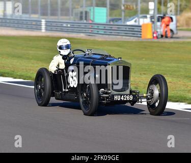 Patrick Blakeney-Edwards, Frazer Nash Super Sports, Vintage, Pre-War e Pre-1961 Racing Cars, VSCC, GP Itala Trophy Race Meeting, Silverstone, Northa Foto Stock