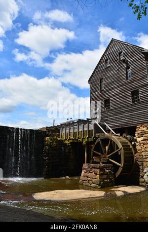 L'era coloniale Yates frantoio situato a sud di Raleigh North Carolina. Foto Stock