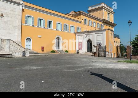 Real Academia de Espana, istituto culturale spagnolo, San Pietro in Montorio, Janiculum, collina di Gianicolo, Trastevere, Roma, Lazio, Italia, Europa Foto Stock