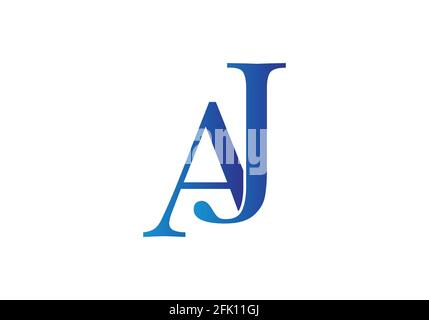 Un'icona con il logo della lettera J, un simbolo alfabetico grafico per l'identità aziendale Illustrazione Vettoriale