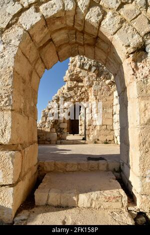 Castello di Beaufort (Qalaa al-Shaqif), Nabatiye, Libano meridionale. Foto Stock