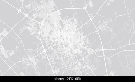 Città vettoriale urbana di Buraydah, Arabia Saudita, Medio Oriente Illustrazione Vettoriale