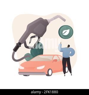 Illustrazione vettoriale del concetto astratto carburante alternativo. Illustrazione Vettoriale