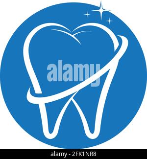 Logo dentale e icone modello simboli app Illustrazione Vettoriale