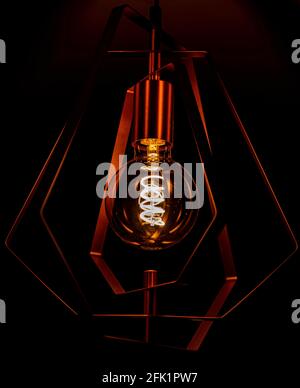 Lampada con lampadina Edison Foto Stock