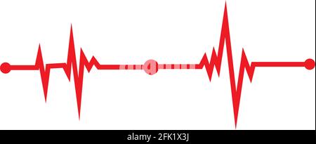 art design medico heartbeat pulsazione Illustrazione Vettoriale