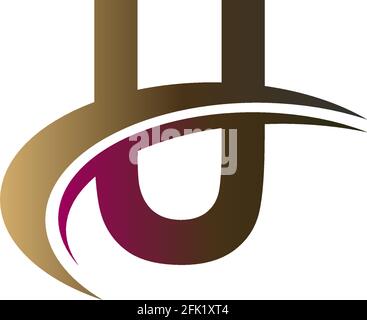 Combinazione di lettere con il concetto di icona del logo di un design a barra rapida modello Illustrazione Vettoriale