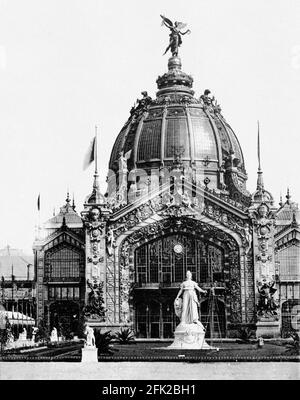 Esposizione Universelle, Parigi,1889 : il Duomo Centrale nella Grande Sala d'onore. Foto Stock