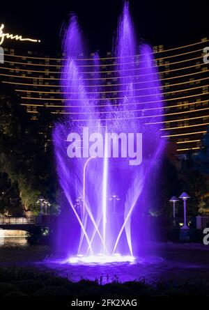 Wynn Dancing Fountain, Las Vegas, Nevada Foto Stock