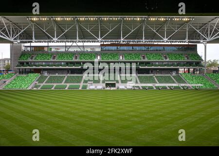 Austin, Texas, Stati Uniti. 6 Apr 2021. Q2 Stadium, sede dell'Austin FC, ad Austin, Texas. Credit: Scott Coleman/ZUMA Wire/Alamy Live News Foto Stock