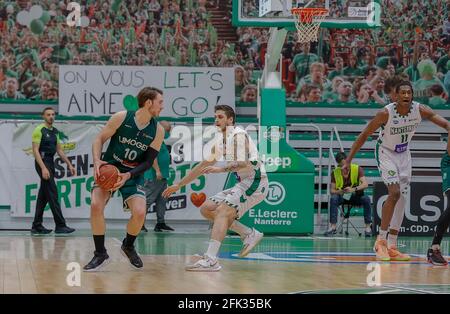 INVERNIZZI Hugo di Limoges durante la partita di basket LNB Pro A Jeep Elite Nanterre 92 contro Limoges il 27 aprile 2021 al Palais des Sports di Nanterre, Francia. Foto di Loic Baratoux/ABACAPRESS.COM Foto Stock