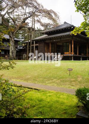 Nikko, Giappone - 23 Ottobre 2016: Residenza tradizionale Giapponese con giardino paesaggistico nel Museo della Villa Imperiale di Tamozawa Foto Stock