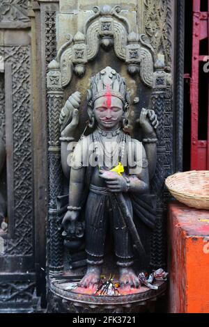 Tempio Maa Durga ad est di Varanasi, sul lato opposto del fiume Gange. Foto Stock