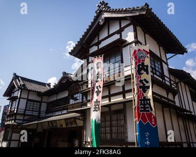 Uchiko, Giappone - 03 marzo 2013: Uchiko-za, un teatro kabuki di epoca Meiji nella storica città di Uchiko Foto Stock