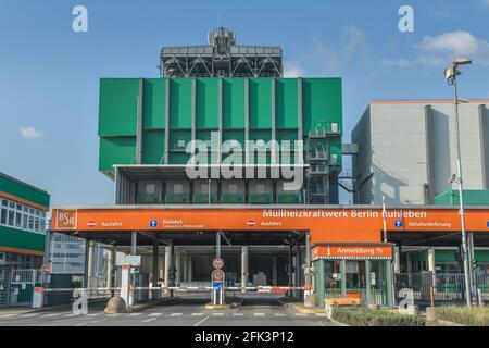 Müllheizkraftwerk Der Bsr, Freiheit, Ruhleben, Spandau, Berlin, Deutschland Foto Stock