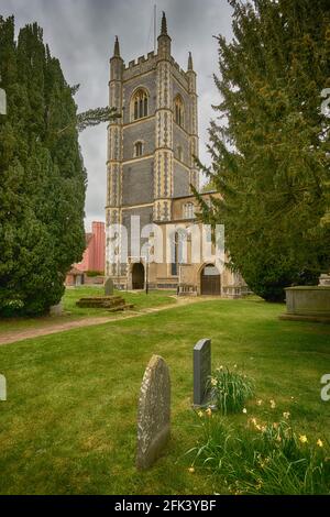 chiesa di santa maria dedham Foto Stock