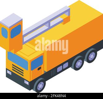 Icona del servizio auto all'aeroporto. Isometrica dell'icona vettore auto del servizio aeroportuale per il web design isolato su sfondo bianco Illustrazione Vettoriale