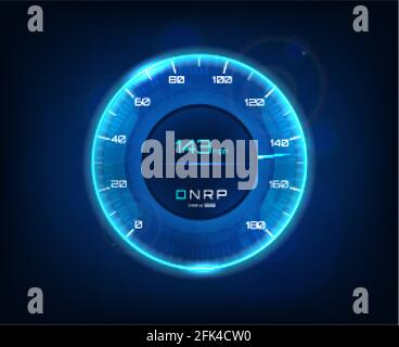 SVG, Vettoriale - Tachimetro, Misuratore Di Velocità Per Auto Futuristico O  Quadrante Indicatore, Vettore, Interfaccia Cruscotto Digitale LED Neon.  Display Tachimetro O Contagiri Per Gare Automobilistiche Con Indicatori Di  Velocità All'ora, Contatori