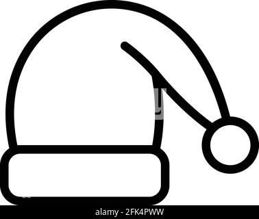 Icona cappello da notte. Profilo Sleeping Hat vettore icona per web design isolato su sfondo bianco Illustrazione Vettoriale