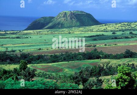 Nord America, Indie Occidentali, piccole Antille, Caraibi, Saint Kitts e Nevis, collina di Brimestone Foto Stock