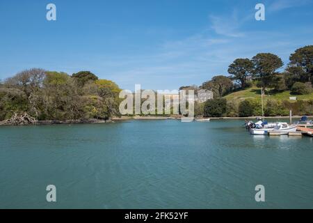 Batson Creek sull'estuario di Salcombe, South Hams, Devon, Regno Unito Foto Stock