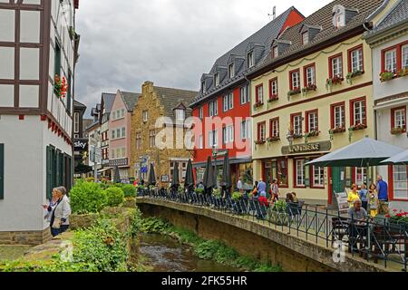 Ortsansicht, Fluß, Erft Foto Stock