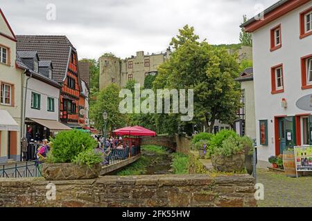 Ortsansicht, Fluß, Erft, Burg Foto Stock