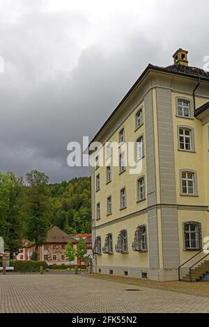 Kolleg Sankt Blasien, Amtsgericht Sankt Blasien, Sonnenuhr Foto Stock
