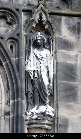 Chiesa di San Michele e di tutti gli Angeli a Macclesfield in Cheshire Foto Stock