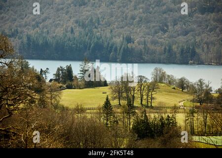 Windermere nel Parco Nazionale del Distretto dei Laghi di Cumbria Foto Stock