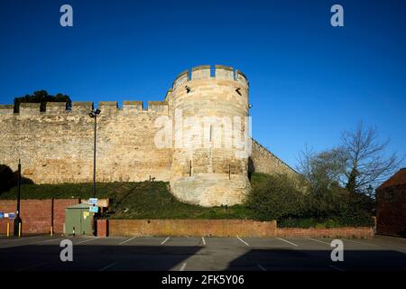 Lincoln, Lincolnshire, East Midlands, Lincoln Castle è un grande castello normanno Foto Stock