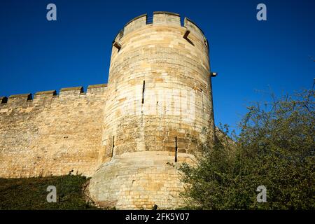 Lincoln, Lincolnshire, East Midlands, Lincoln Castle è un grande castello normanno Foto Stock