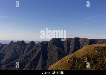 Punto panoramico del Canyon Ronda a Santa Catarina, Brasile Foto Stock