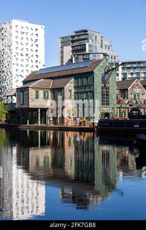 Il bar e ristorante Canal House, Birmingham UK Foto Stock