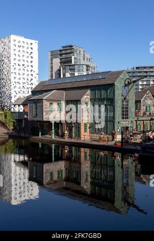 Il bar e ristorante Canal House, Birmingham UK Foto Stock