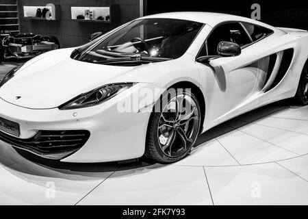 JOHANNESBU, SUD AFRICA - Mar 13, 2021: Johannesburg, Sud Africa - Ottobre 06 2011: McLaren MP4-12C in mostra Foto Stock