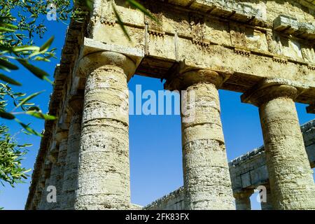 Tempio della Concordia, Agrigente, Sicilia, Italia Foto Stock