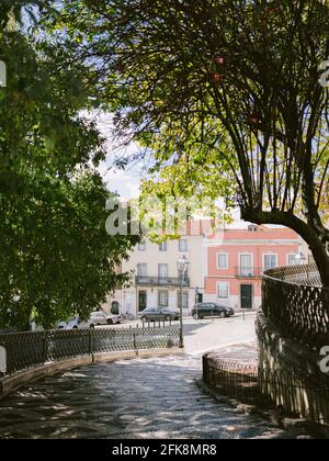 Graca neigbourhood - Fotografia di architettura di viaggio nella città di Lisbona Portogallo Europa Foto Stock